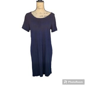 Gap T Shirt Dress Womens SZ Large Casual Simple Everyday Summer Momcore Nuetral